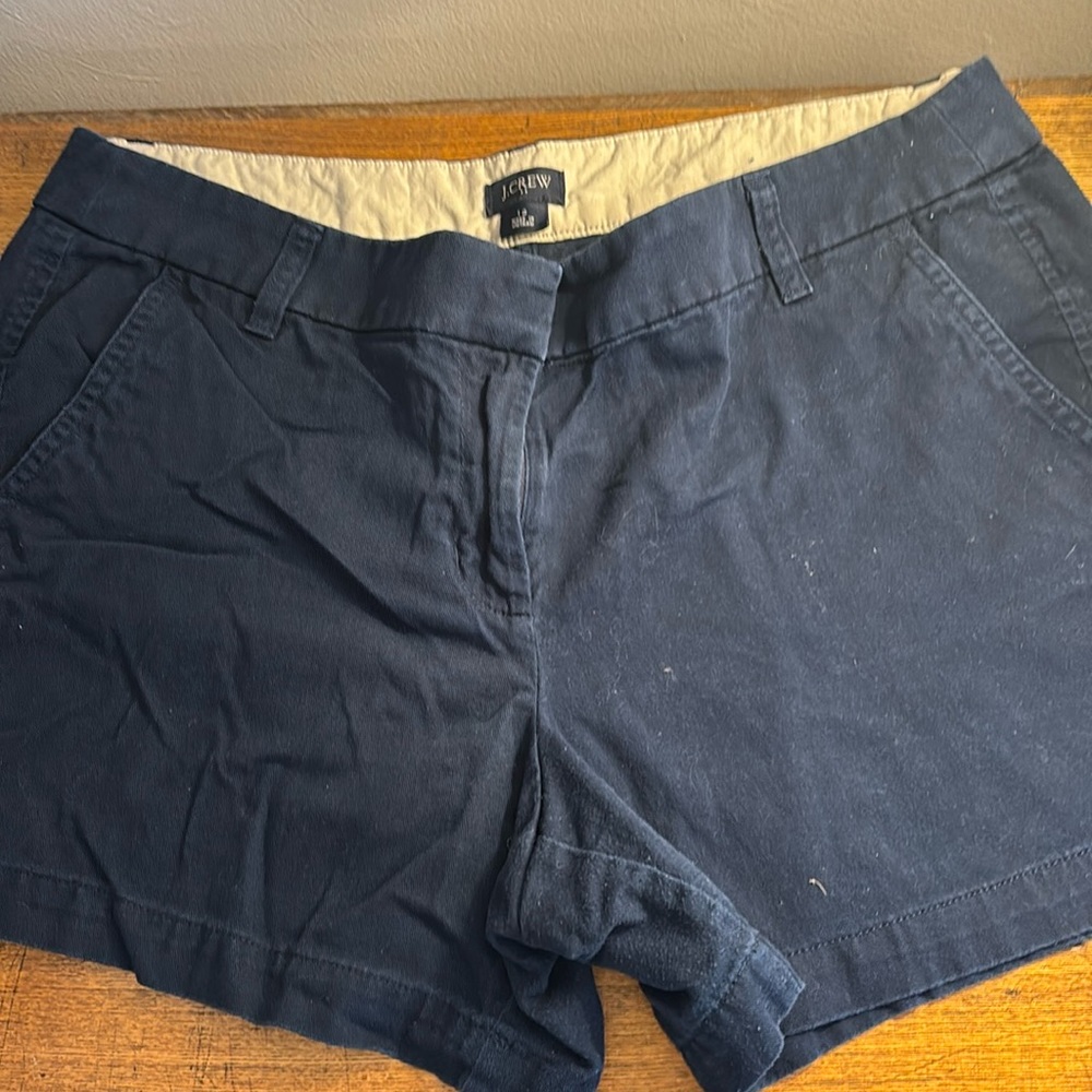 J crew navy shorts